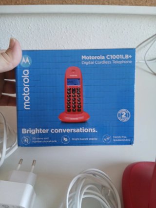 Teléfono Inalámbrico Motorola C1001LB+ Rojo