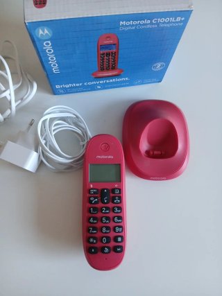 Teléfono Inalámbrico Motorola C1001LB+ Rojo