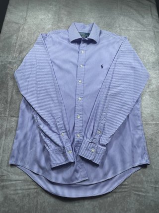 Camicia Polo Ralph Lauren righe Viola L