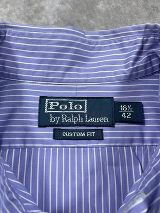 Camicia Polo Ralph Lauren righe Viola L