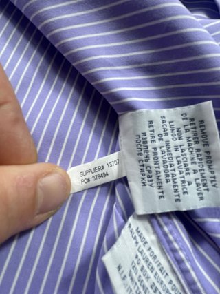 Camicia Polo Ralph Lauren righe Viola L