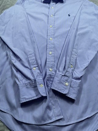 Camicia Polo Ralph Lauren righe Viola L