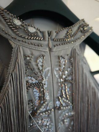 Vestido Flapper con escote halter