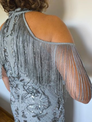 Vestido Flapper con escote halter