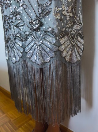 Vestido Flapper con escote halter
