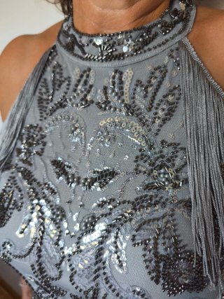 Vestido Flapper con escote halter