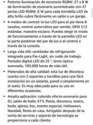 Foco LED Par para Escenario - Nuevo. a estrenar