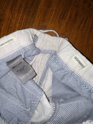 Pantaloncini beige in lino