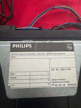 Autoradio Philips 652
