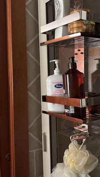 Mensola Doccia Appendi Porta Shampoo