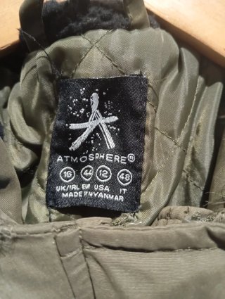 Parka verde militar mujer con capucha