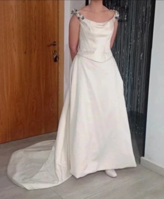 Vestido de Novia Beige