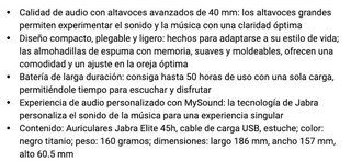 Jabra Elite 45h – Auriculares inalámbricos · NUEVO