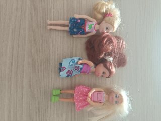 Lote de 3 muñecas