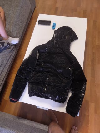 Abrigo Jordan Negro Talla 13/15