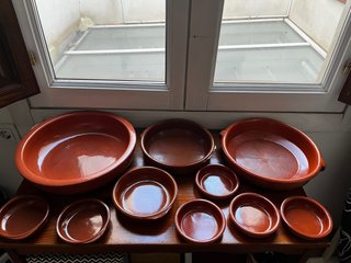 Conjunto Vajilla Barro Cocina