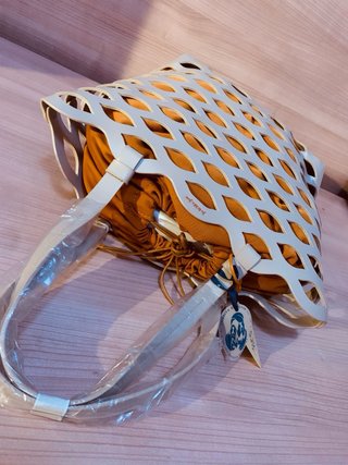 Bolso Jo & Mr. Joe Blanco y Naranja