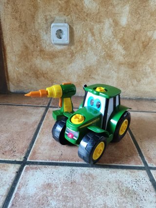 Tractor John Deere de Juguete con atornillador