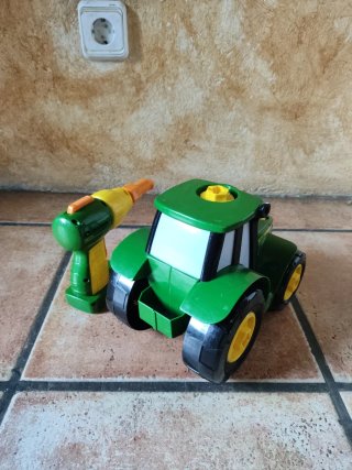 Tractor John Deere de Juguete con atornillador