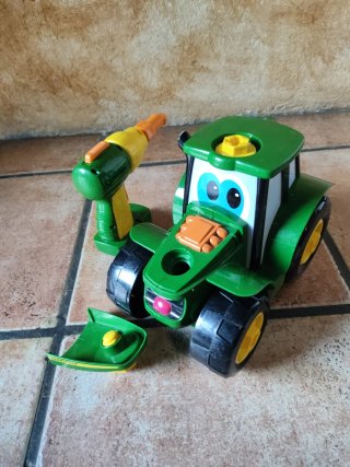 Tractor John Deere de Juguete con atornillador