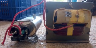 Transformador + condensador | Soldadora de puntos