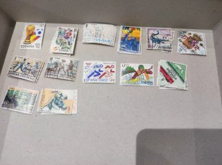 100 francobolli annullati anni '50-'92