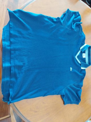 Polo Lacoste Azul V-Neck