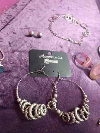Lote bisutería chapado plata