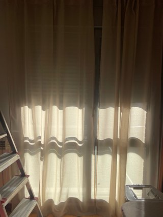 Cortina visillo IKEA ROSENROBINIA beige