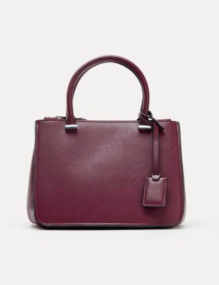 Bolso City Burdeos ZARA nuevo con etiqueta