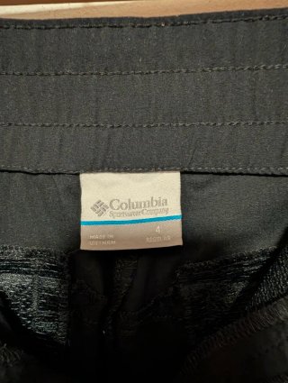 Pantaloncini da escursionismo Columbia neri
