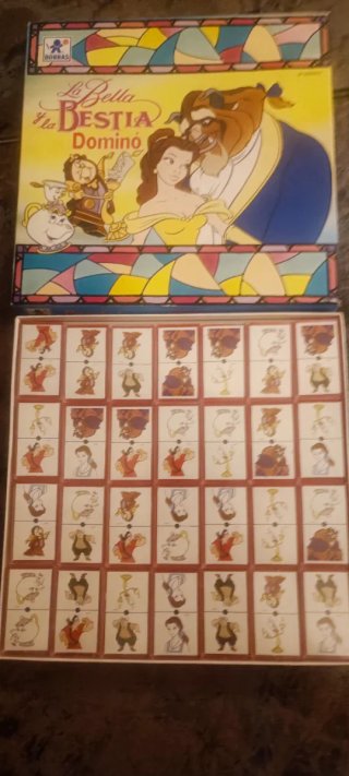 Domino Disney La Bella y la Bestia 90s
