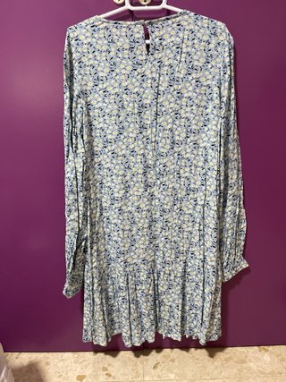 Vestido floral manga larga