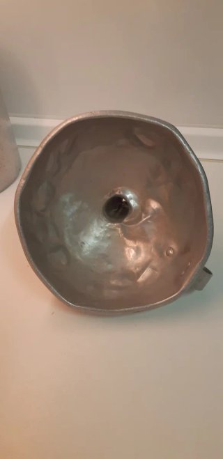Piezas de cocina antiguas de aluminio