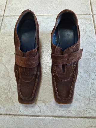 Zapato Mujer Velcro Marrón