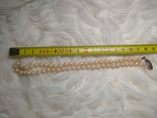 Collar vintage perlas de cristal crema (Num. 10)
