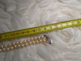 Collar vintage perlas de cristal crema (Num. 10)