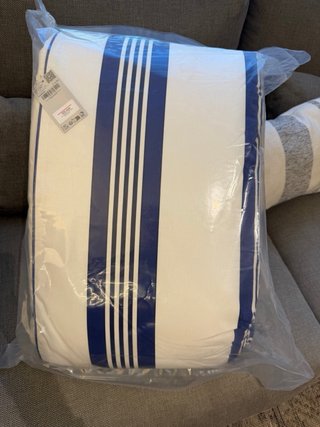 Topper para Tumbona Mango Rayas Azul/Blanco 70x200