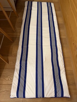 Topper para Tumbona Mango Rayas Azul/Blanco 70x200
