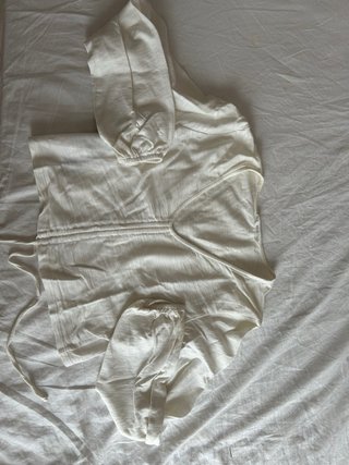 Top blanco manga larga