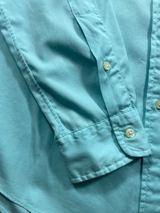 Camicia Ralph Lauren M Turchese Logo Rosa
