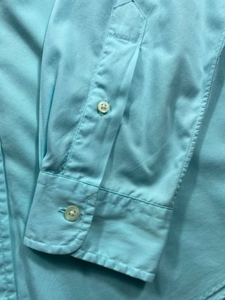 Camicia Ralph Lauren M Turchese Logo Rosa
