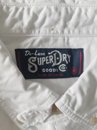 Camisa Superdry Blanca Talla M Nueva