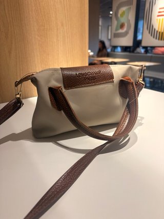 Bolso Longchamp Beige y Marrón