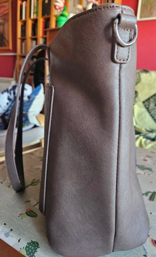 Bolso shopper portaordenador /marrón