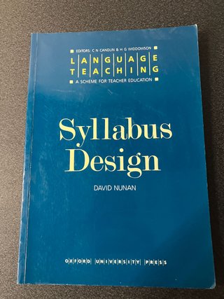 Syllabus Design
