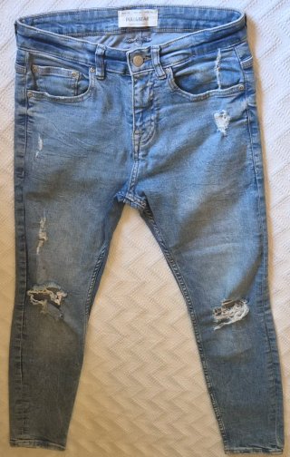 Vaqueros Pull&Bear rotos hombre Talla 38