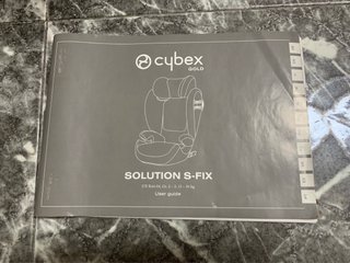 Cybex Solution S-Fix Silla Coche Grupo 2/3 azul.