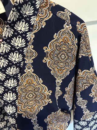 Chaqueta fluida estampada talla única