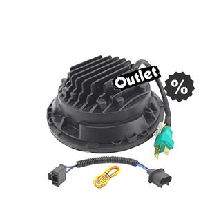 EV FAROS PARA JEEP WRANGLER 96-18 OJOS ANGEL LED NEGRO R0160